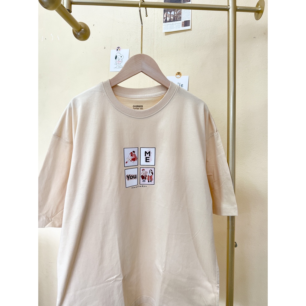 เสื้อยืดoversize-ลาย-me-you-ผ้าcotton100