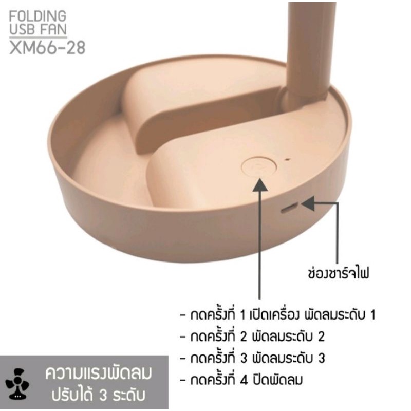 พัดลมมินิ-พัดลมแบบพกพา-พัดลมพับเก็บได้-พกพาสะดวก