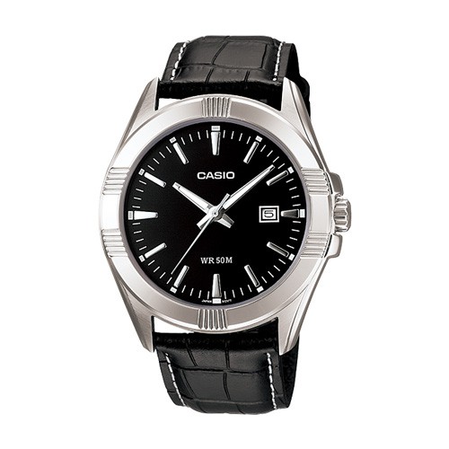 ภาพหน้าปกสินค้าCASIO นาฬิกาข้อมือผู้ชาย สายหนัง สีดำ รุ่น MTP-1308L,MTP-1308L-1A,MTP-1308L-1AVDF จากร้าน mstime บน Shopee