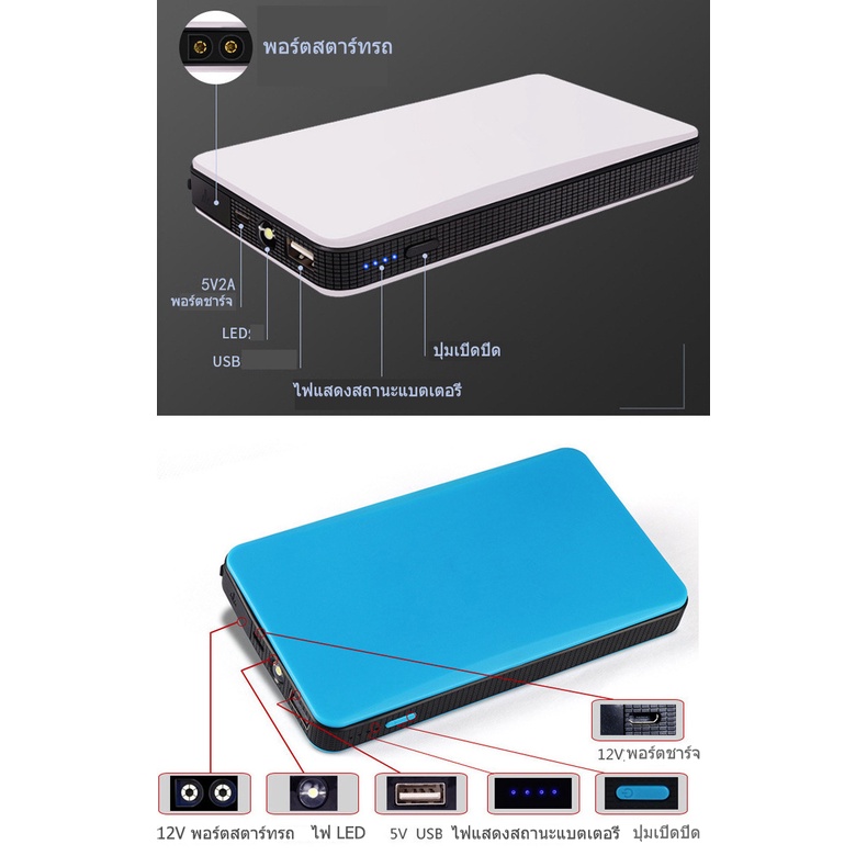 จั๊มสตาร์ทรถยนต์-10000-mah-power-bank-2022-อุปกรณ์ช่วยสตาร์ท-ไฟฉาย-jump-start-power-bank-จั๊มสตาร์ท-พาวเวอร์แบงค์