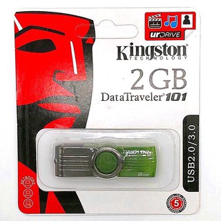 ภาพขนาดย่อของภาพหน้าปกสินค้าแฟลชไดร์ฟ/Flash Drive 2GB 4GB 8GB 16GB 32GB 64GB 128GB 512 GBKingston Portable Metal DT101 USB Flash Drive จากร้าน watchmeshopee บน Shopee