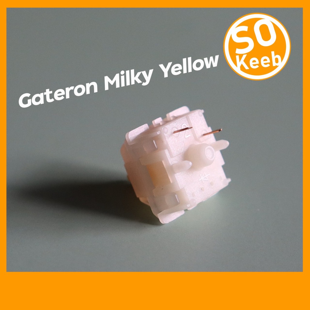 ภาพสินค้าGateron Milky Yellow Switch (Linear) 10 ชิ้น จากร้าน so_keeb บน Shopee ภาพที่ 1