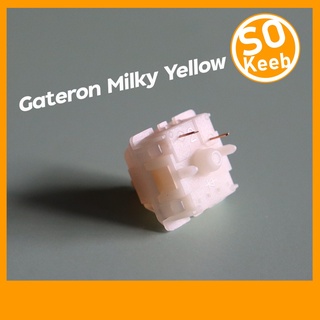 ภาพขนาดย่อของภาพหน้าปกสินค้าGateron Milky Yellow Switch (Linear) 10 ชิ้น จากร้าน so_keeb บน Shopee ภาพที่ 1