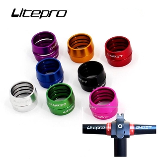 Litepro อะไหล่แหวนสเปซซิ่งแฮนด์บาร์ 25.4 มม. สําหรับรถจักรยานแบบพับ MTB