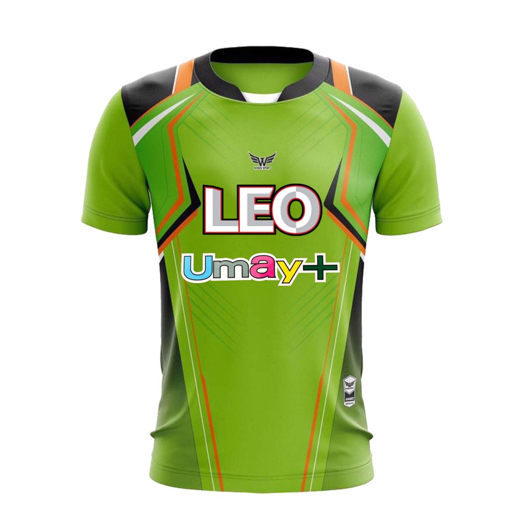 เสื้อกีฬา-พร้อมโลโก้-leoและumay