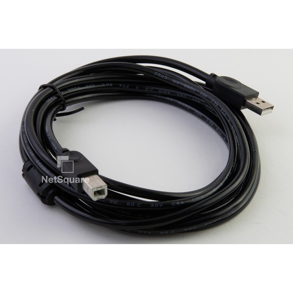 USB Type A to USB Type B Cable สำหรับ Printer, Arduino Black 1.5m/3m/5m ...