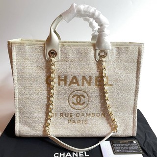 Chanelcambontote Grade vip Size 16นิ้ว  อุปกรณ์ การ์ด ใบเสร็จ ถุงผ้า  ❌ไม่มีกล่อง ไม่มีถุงกระดาษ❌