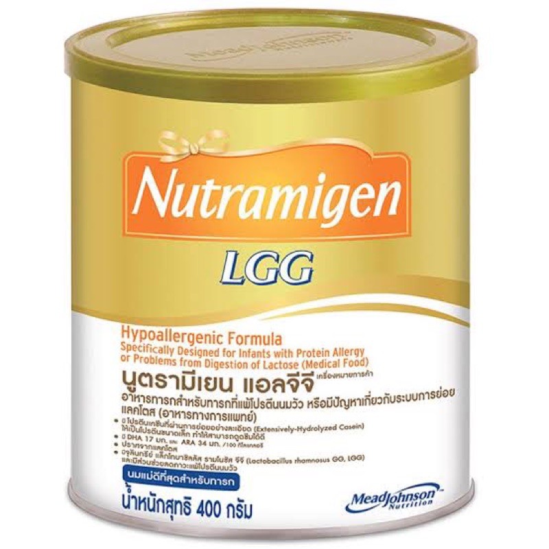 nutramigen นูทรามิเจน 400 กรัม 1 กระป๋อง exp2/2025 สำหรับเด็กแพ้นมวัว