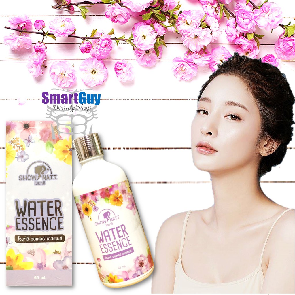 show-naii-water-essence-65ml-น้ำตบสูตรสารสกัดน้ำดอกไม้นานาพันธุ์ปรับผิวหน้ากระจ่างใสตึงกระชับย้อนวัยผิวแบบเร่งด่วน