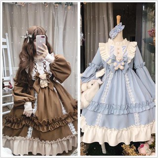 Lolitaกระโปรงชุดสไตล์ญี่ปุ่นน่ารักLoliนักเรียนชุด2020ฤดูใบไม้ร่วงและฤดูหนาวLolitaนุ่มสาวกระโปรง
