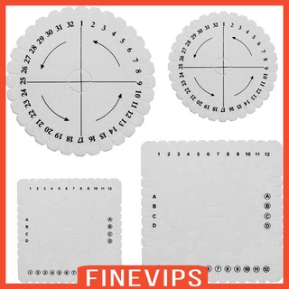 Square Round 4Pcs Handmade Kumihimo Disk Foam Disc Braiding Disk for Craft