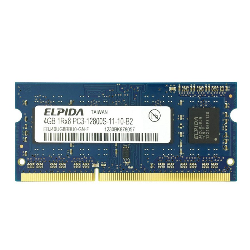 Elpida DDR3 4GB 1RX8 PC3-12800S 1600MHZ สําหรับแล็ปท็อป Ram หน่วย ...