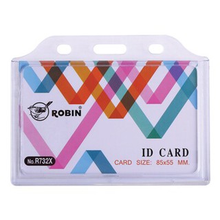 สินค้า ป้ายชื่อพลาสติก แนวนอน (แพ็ค10ซอง) โรบิน R732X/Horizontal Plastic Name Plate (10 / Pack) Robin R732X
