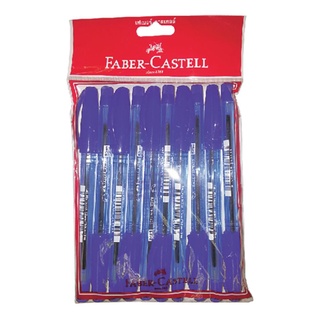 เฟเบอร์-คาสเทล ปากกาปลอกลูกลื่นสีน้ำเงิน 0.5 มม. รุ่น 1423 x 10 ด้าม101337Faber-Castell Ballpoint Pen #1423 x 10 Pcs