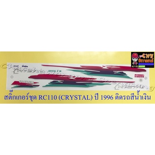 สติ๊กเกอร์ชุด RC110 (CRYSTAL) ปี 1996 ติดรถสีน้ำเงิน