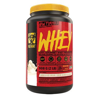 Mutant Whey Vanilla 908 g / 2 lb  New Formula!! เวย์โปรตีน เวย์โปรตีนเพิ่มกล้ามเนื้อ ของแท้