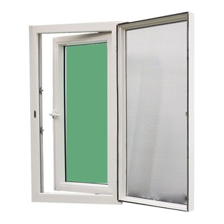 WINDOW UPVC VILANN 60X100CM WHITE หน้าต่างเปิดซ้าย UPVC VILANN 60X100 ซม. สีขาว หน้าต่างบานเปิด หน้าต่างและวงกบ ประตูและ