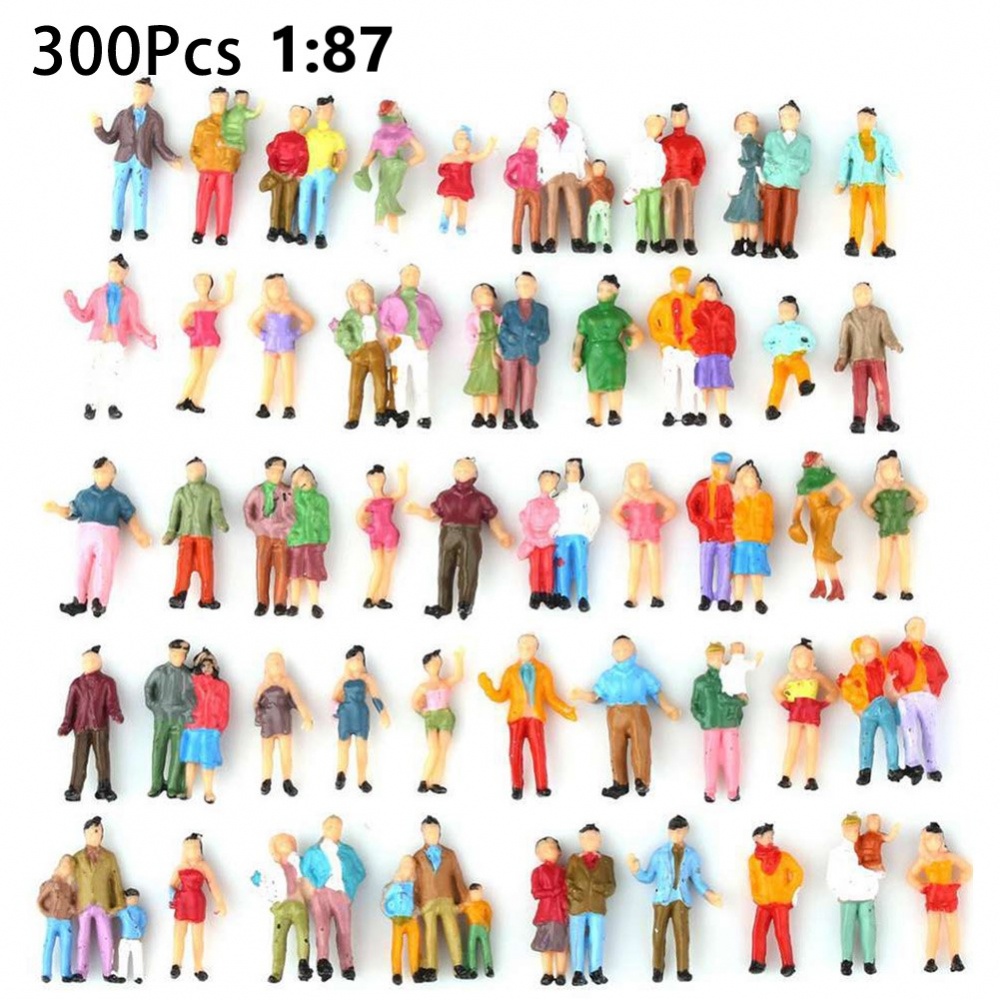 ready-stock-300pcs-railway-train-layout-1-87-ho-scale-painted-figures-model-people-passengernew