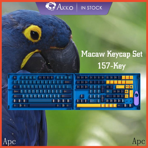 akko-ฝาครอบคีย์บอร์ด-macaw-pbt-199-คีย์พร้อมกล่องเก็บ