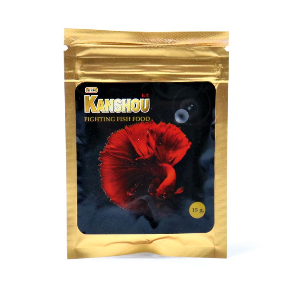 ถูก-อาหารปลากัด-เกรดพรี่เมี่ยม-kanshou-15-g-สารอาหารครบถ้วน-สำหรับปลากัดทุกสายพันธุ์