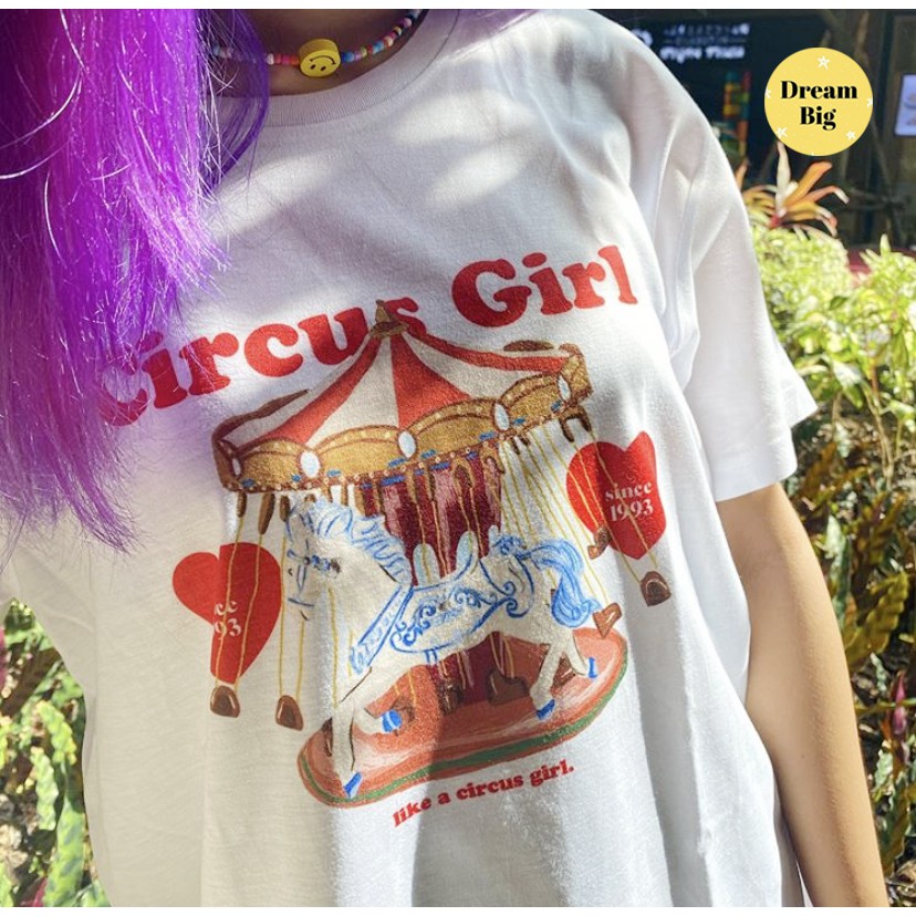 live48-เสื้อ-circus-girl-มีอก32-50-dream-big-tshirt