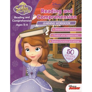DKTODAY หนังสือ DISNEY LEARNING SOFIA THE FIRST :READING &amp; COMPREHENSION AGES 5-6