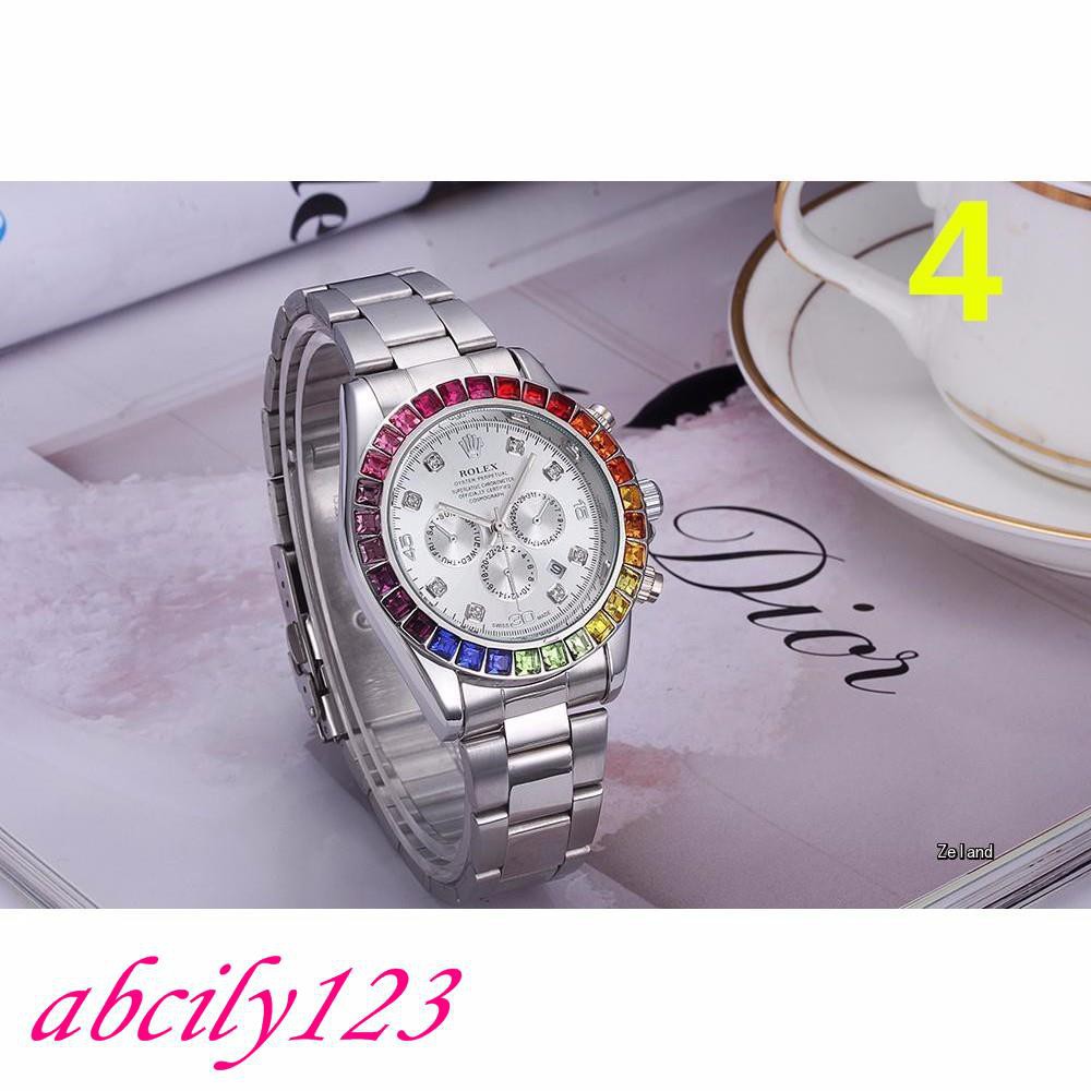 นาฬิกาผู้ชาย-rolex-rainbow-diamond-gmt-กลไกนาฬิกา-rolex-นาฬิกาผู้ชาย-rolex