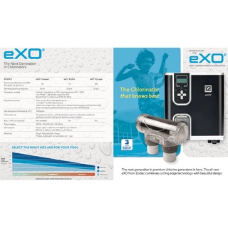 Zodiac eXO MID เครื่องเกลือสระว่ายน้ำ เครื่องผลิตรคลอรีนจากเกลือ 25g/h ...