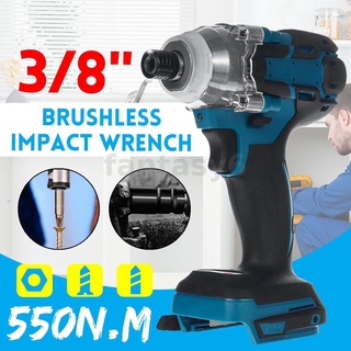 ประแจไขควงแรงบิดสูง ไร้สาย 3/8 นิ้ว 18V สําหรับแบตเตอรี่ Makita 18V 550NM