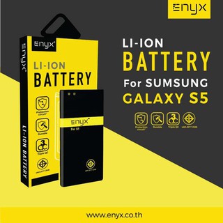 Enyx แบตเตอรี่  Samsung S5 , i9600  ความจุ 2800 mAh **ของแท้ รับประกัน**