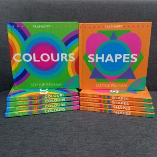 (New)Set 2 books _Shapes / ColoursBy Sophie Pelham_