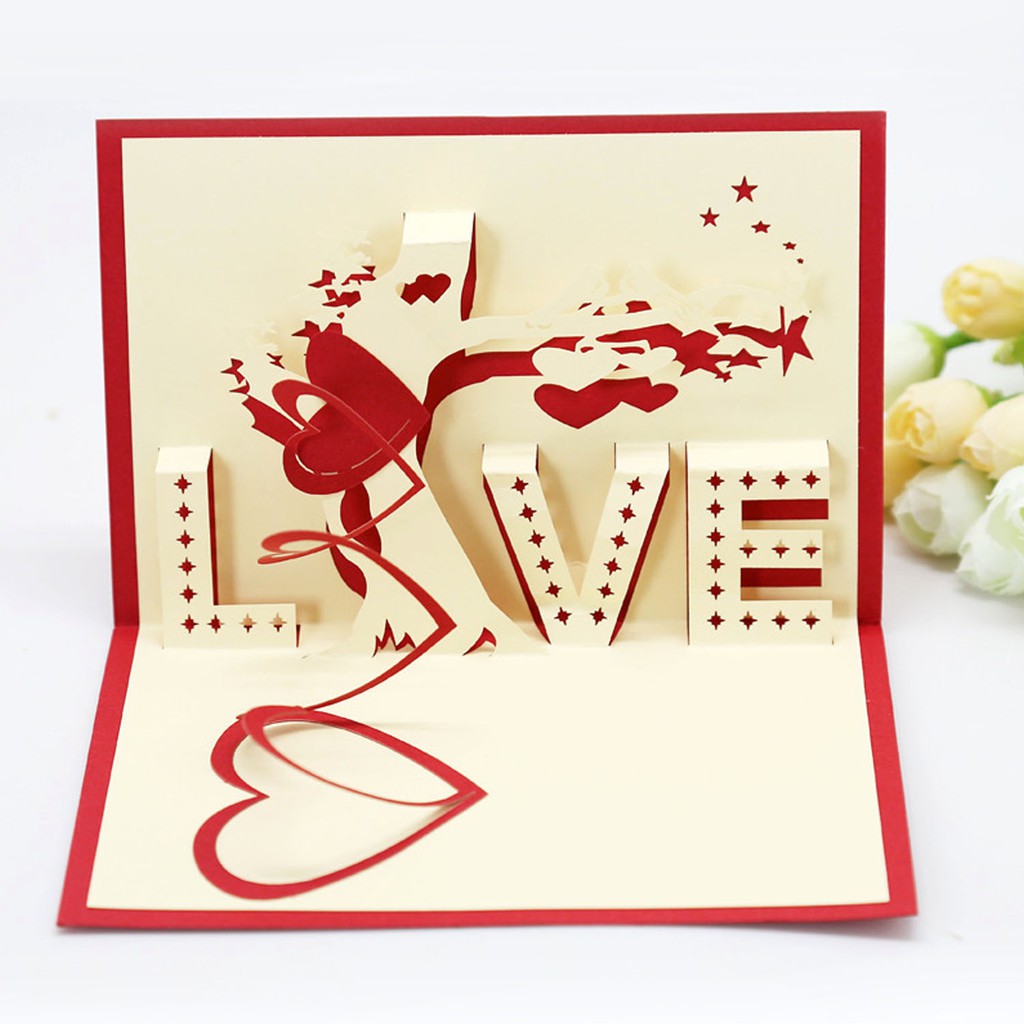 การ์ดครบรอบ-วันพิเศษ-วาเลนไทน์-pop-up-love-card-3d
