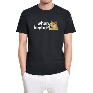 เสื้อยืดผ้าฝ้ายพิมพ์ลาย Doge เสื้อยืดแขนสั้น ผ้าฝ้าย 100% พิมพ์ลาย Dogecoin Crypto Meme Bitcoin สําหรับผู้ชาย