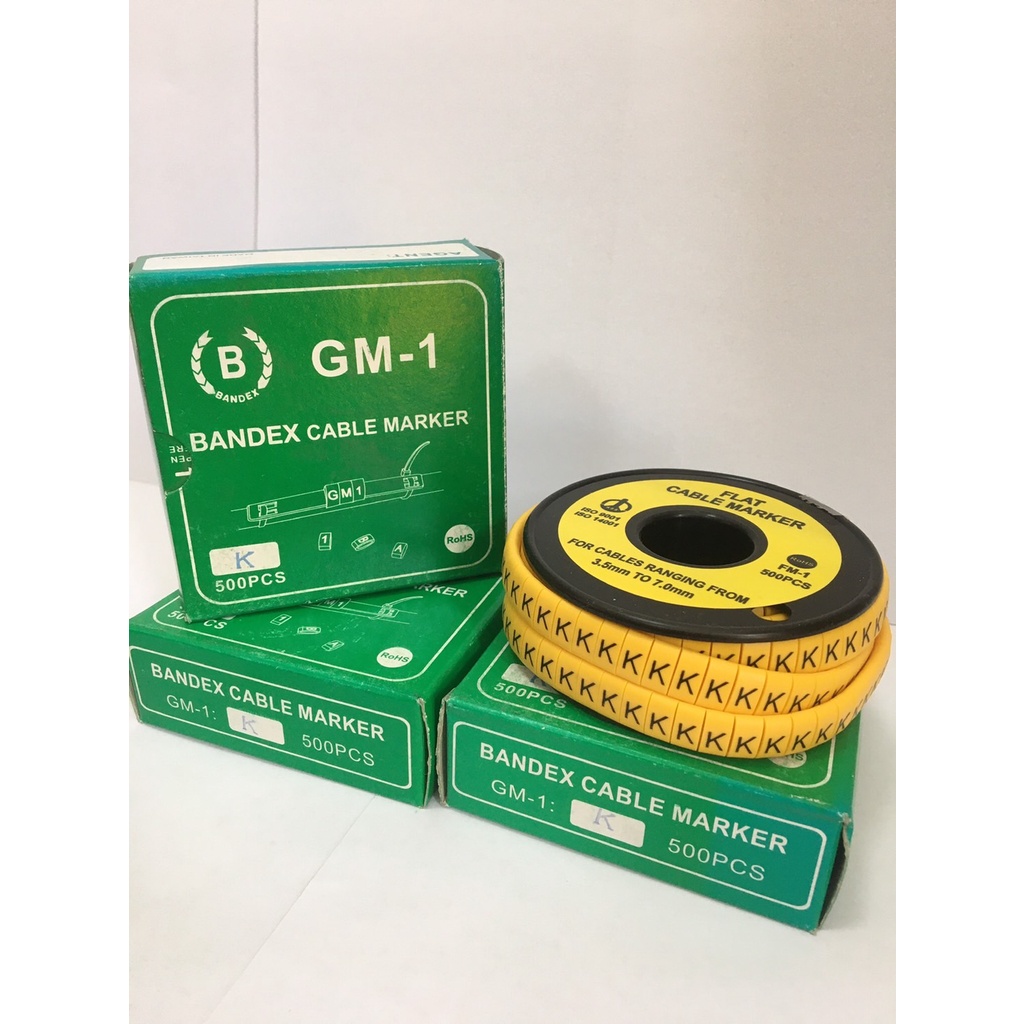 เคเบิ้ลมาร์คเกอร์-cable-marker-number-and-letters-bandex-รุ่น-gm-series-ราคาต่อ1กล่อง