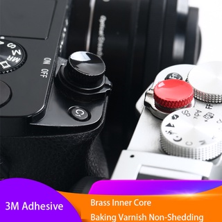 ปุ่มกดชัตเตอร์ โลหะ พื้นผิวนูน นิ่ม สําหรับกล้อง Canon Nikon Sony Olympus Fuji Leica