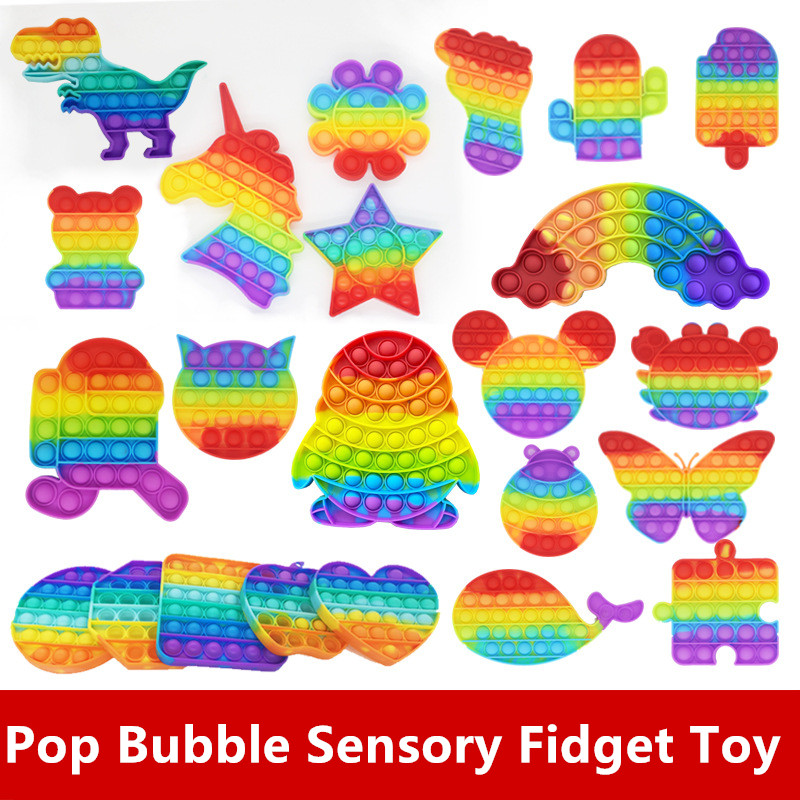 ภาพหน้าปกสินค้าCOD ของเล่น bubble pop เกม ของเล่นเสริมพัฒนาการ Push Pop Bubble Fidget Toy สําหรับเล่นคลายเครียด ของเล่นบีบอัด จากร้าน dnfz7_9nd_ บน Shopee