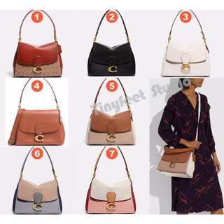 Coach 5229 3954 4613 May กระเป๋าสะพายไหล่ผ้าใบลายเซ็น Colorblock กระเป๋าถือผู้หญิง Crossbody Sling Bag