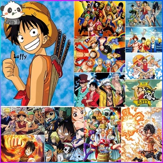 ภาพหน้าปกสินค้าภาพครอสติสคริสตัล ลายอนิเมะญี่ปุ่น One Piece 5 มิติ งาน DIY สำหรับตกแต่งผนัง ที่เกี่ยวข้อง