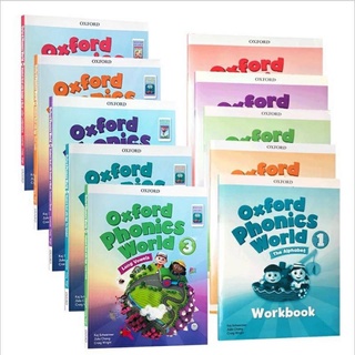 🔥🔥10 เล่ม Oxford phonics world 1-5 หนังสือ ภาษาอังกฤษ หนังสือเรียน พร้อมแบบฝึกหัด สำหรับเด็กวัยประถม🔥🔥