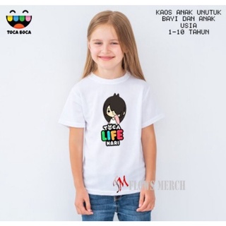 เสื้อยืด พิมพ์ลาย Toca boca life nari สําหรับเด็ก