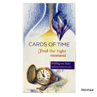 ภาพหน้าปกสินค้าไพ่ทาโรต์ภาษาอังกฤษ iwo Cards of Time Frind The Right Moment Oracle Cards สไตล์สเปน ที่เกี่ยวข้อง