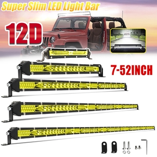 ใหม่ ไฟบาร์ LED 4x4 แถวเดียว 24V 156w 22 นิ้ว สีขาว เหลืองอําพัน สําหรับรถบรรทุก ออฟโร้ด 2021