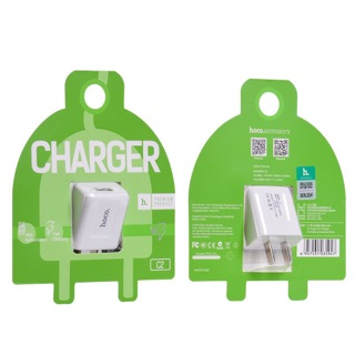 Adapter ชารต์โทรศัพท์ แอมป์สูง ชาตร์เร็ว Hoco C2 - สีขาว