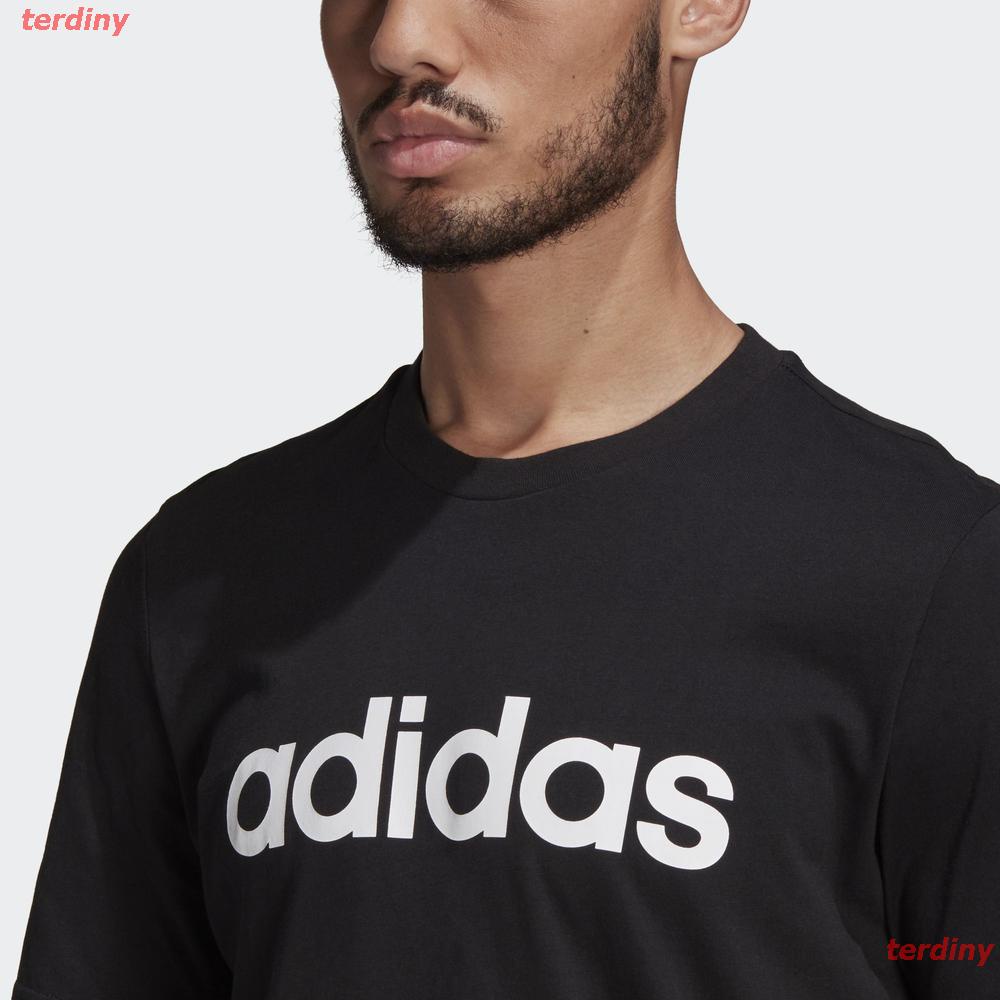 terdiny-เสื้อยืดแขนสั้น-adidas-เสื้อยืด-essentials-embroidered-linear-logo-ผู้ชาย-สีดำ-gl0057-popular-t-shirts