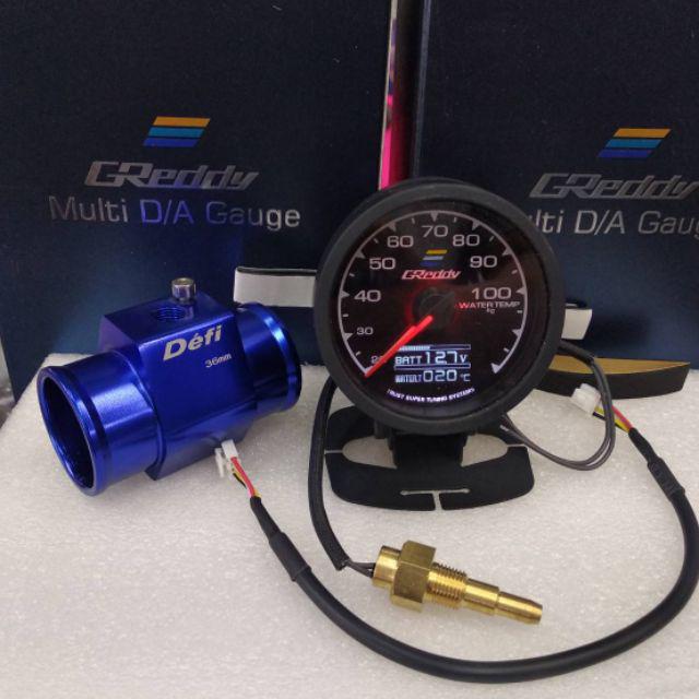 เกจวัดความร้อน Greddy 2 in 1 สามารถวัด watertemp. และ volt ได้ ตัวหน้า ...
