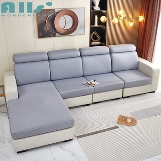 ผ้าคลุมเบาะโซฟา สีเหลือง สีเทา สีฟ้า แบบนิ่ม เป็นมิตรกับผิวหนัง 4 3 2 1 ที่นั่ง