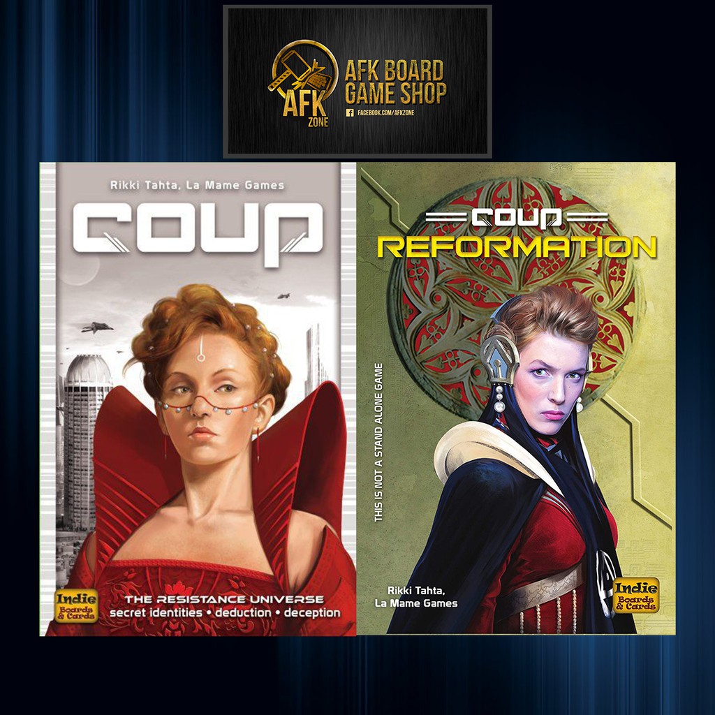 Coup + Coup Reformation Bundle Pack Board Game บอร์ดเกม Shopee