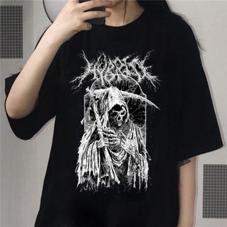 เสื้อยืดวินเทจเสื้อยืดแขนสั้น ระบายอากาศได้ดี พิมพ์ลาย สไตล์ฮิปฮอป แฟชั่นฤดูร้อน สําหรับผู้หญิง และผู้ชายS-5XL