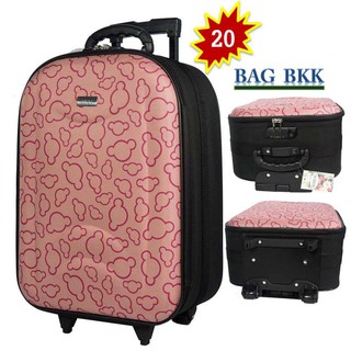 Luggage กระเป๋าเดินทาง กระเป๋าล้อลากหน้าโฟมขนาด 20 นิ้ว รหัสล๊อค Code F7720-20 Micky