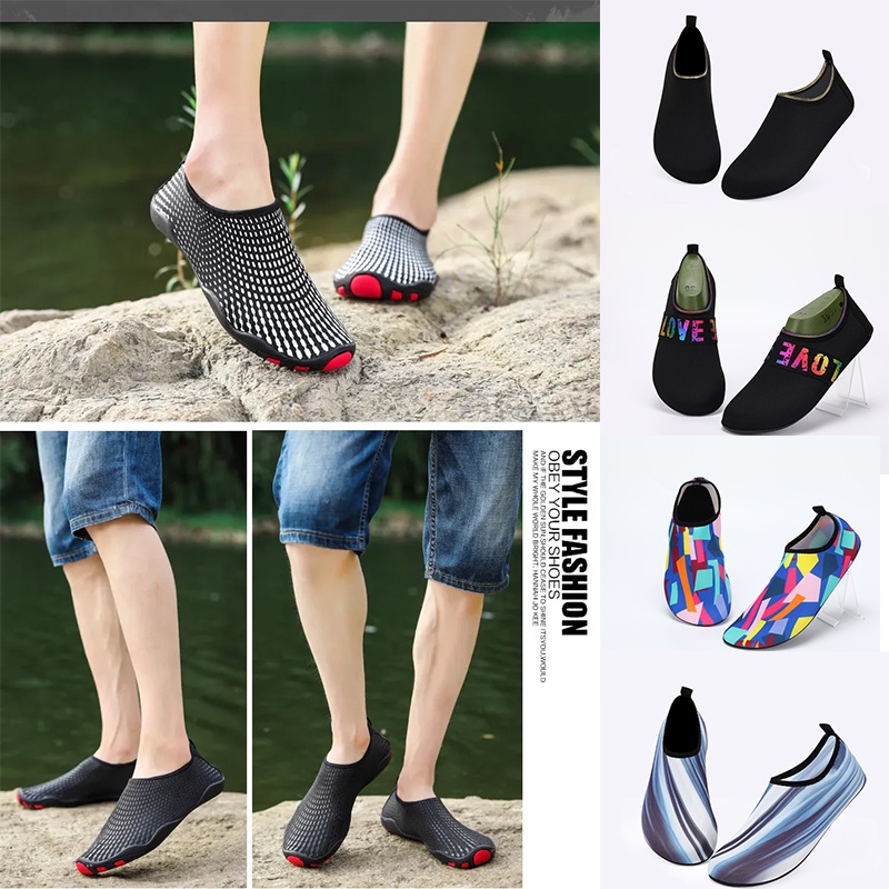 Colorful Flashing Striped Design Comfy Non-Slip Rubber Sole main image 1